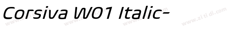 Corsiva W01 Italic字体转换